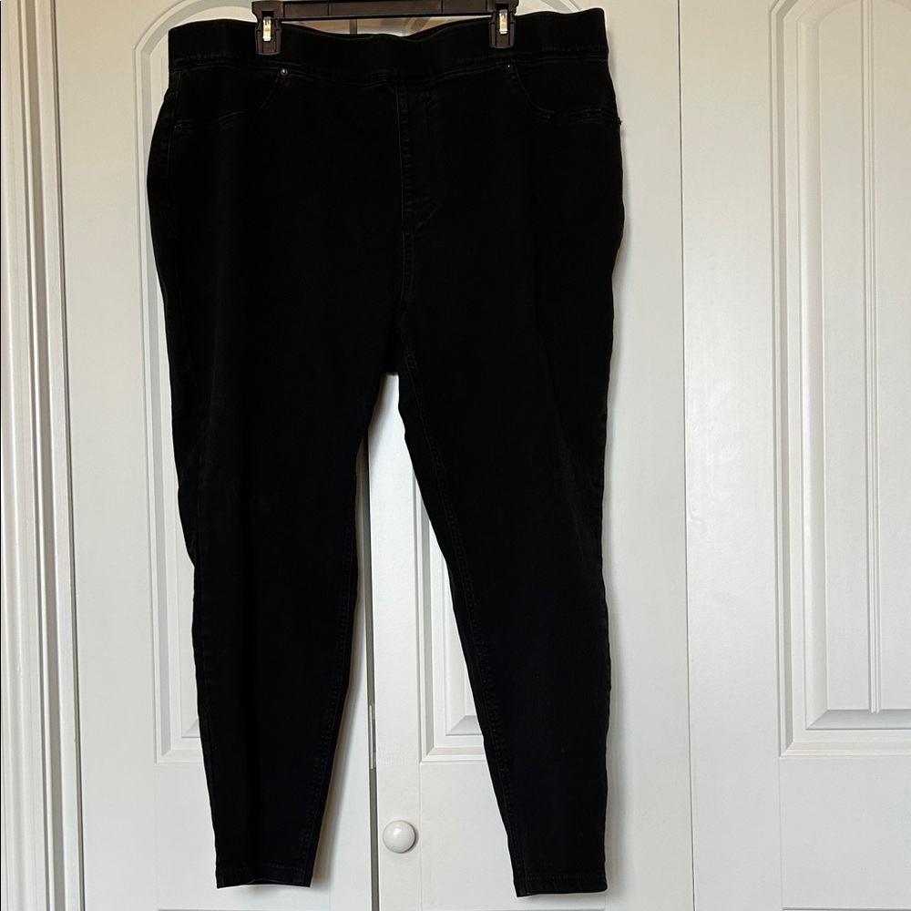 Terra & Sky Black Skinny Stretch Jeans 20-22